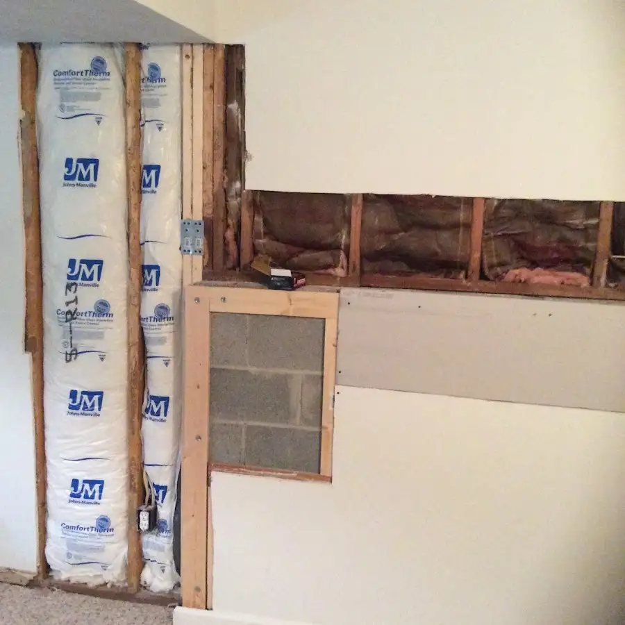 Wall insulation replacement during Contents Cleaning & Restoration in Gaffney